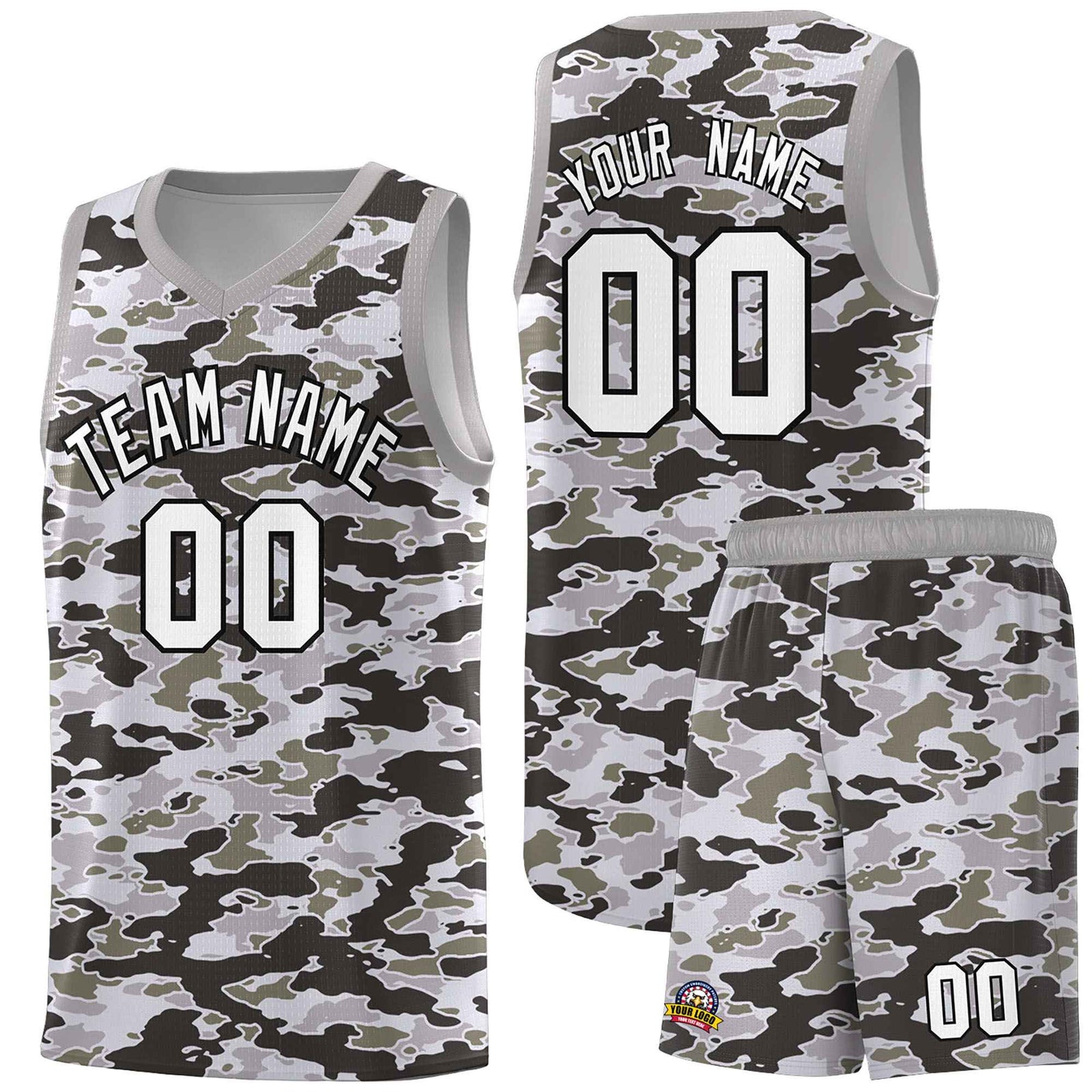 Custom Personalized Camo Sets Sports Uniform Basketball Jersey