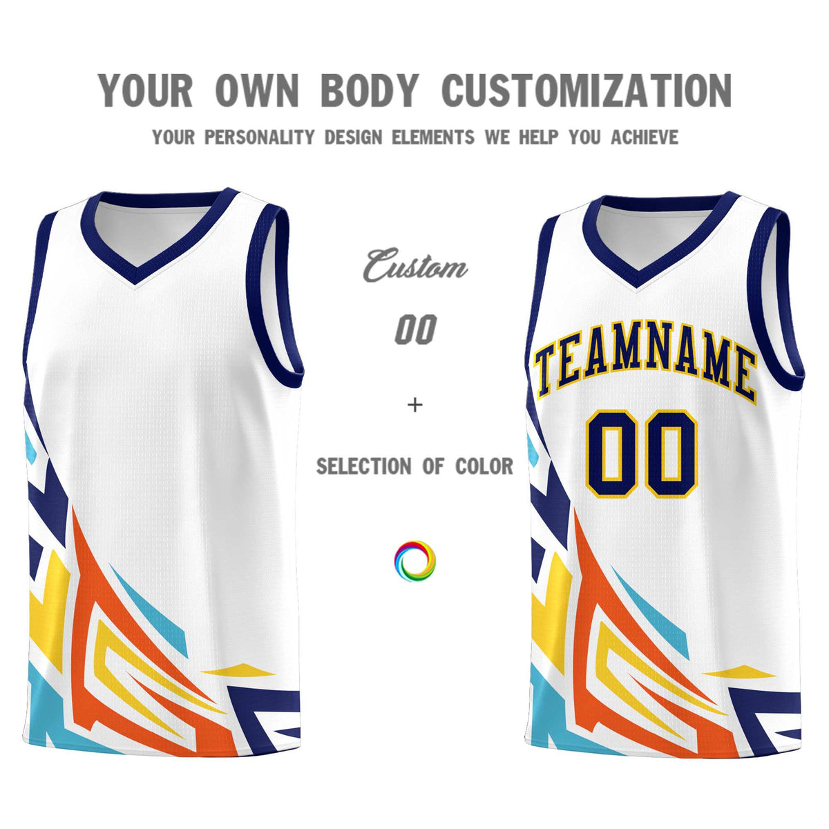 Custom White Gradient Graffiti Pattern Sports Uniform Basketball Jersey