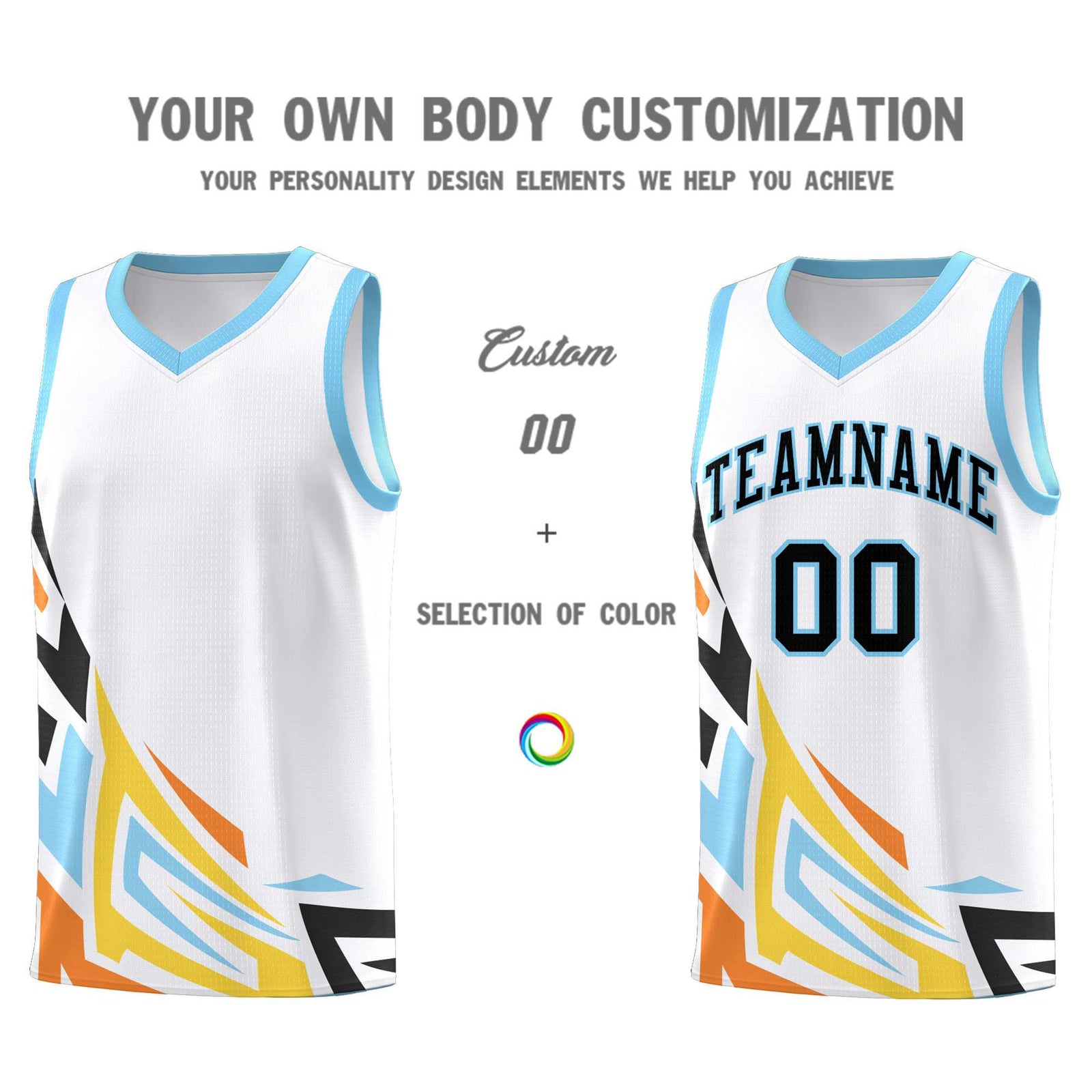 Custom White Gradient Graffiti Pattern Sports Uniform Basketball Jersey