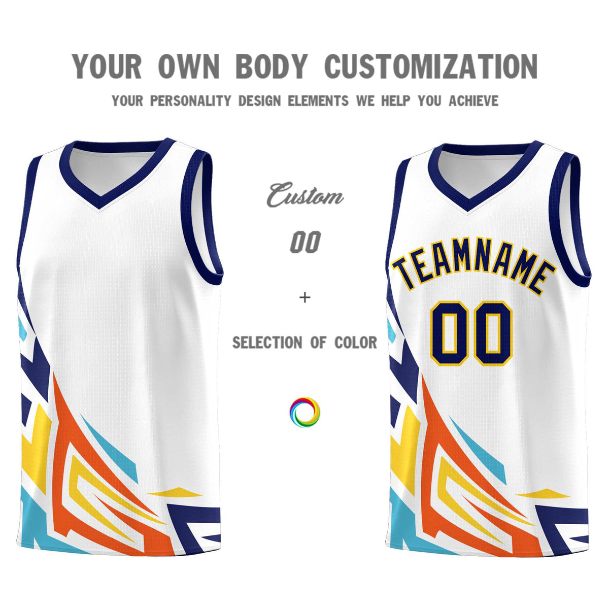 Custom White Gradient Graffiti Pattern Sports Uniform Basketball Jersey