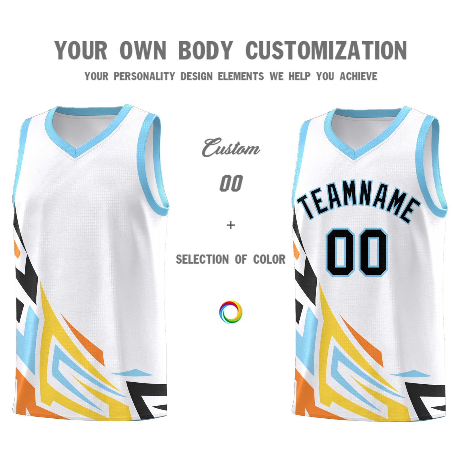 Custom White Gradient Graffiti Pattern Sports Uniform Basketball Jersey