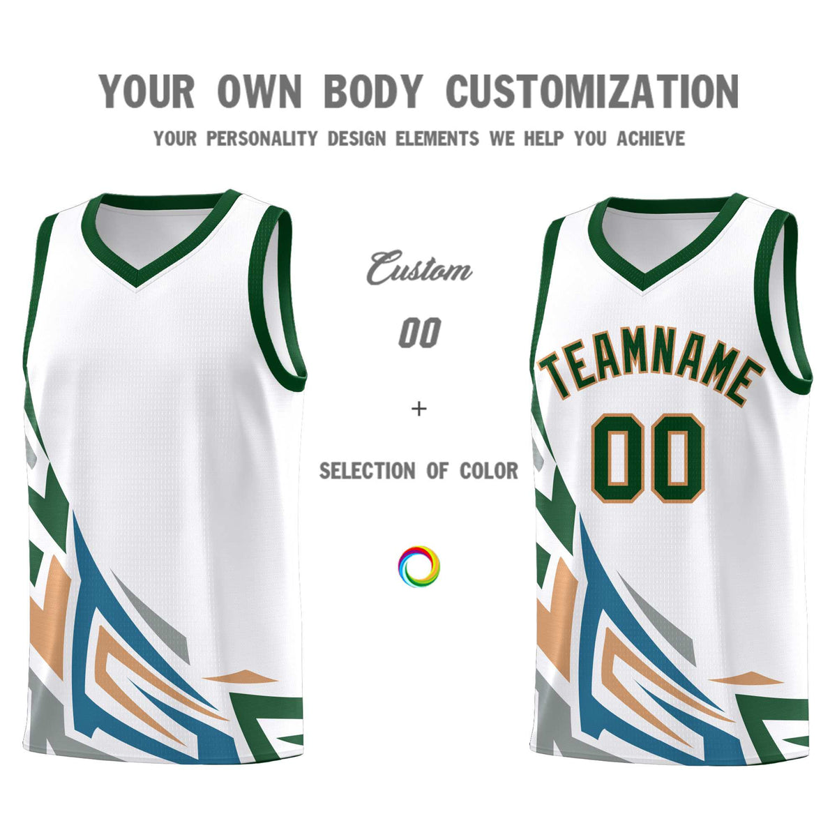 Custom White Gradient Graffiti Pattern Sports Uniform Basketball Jersey