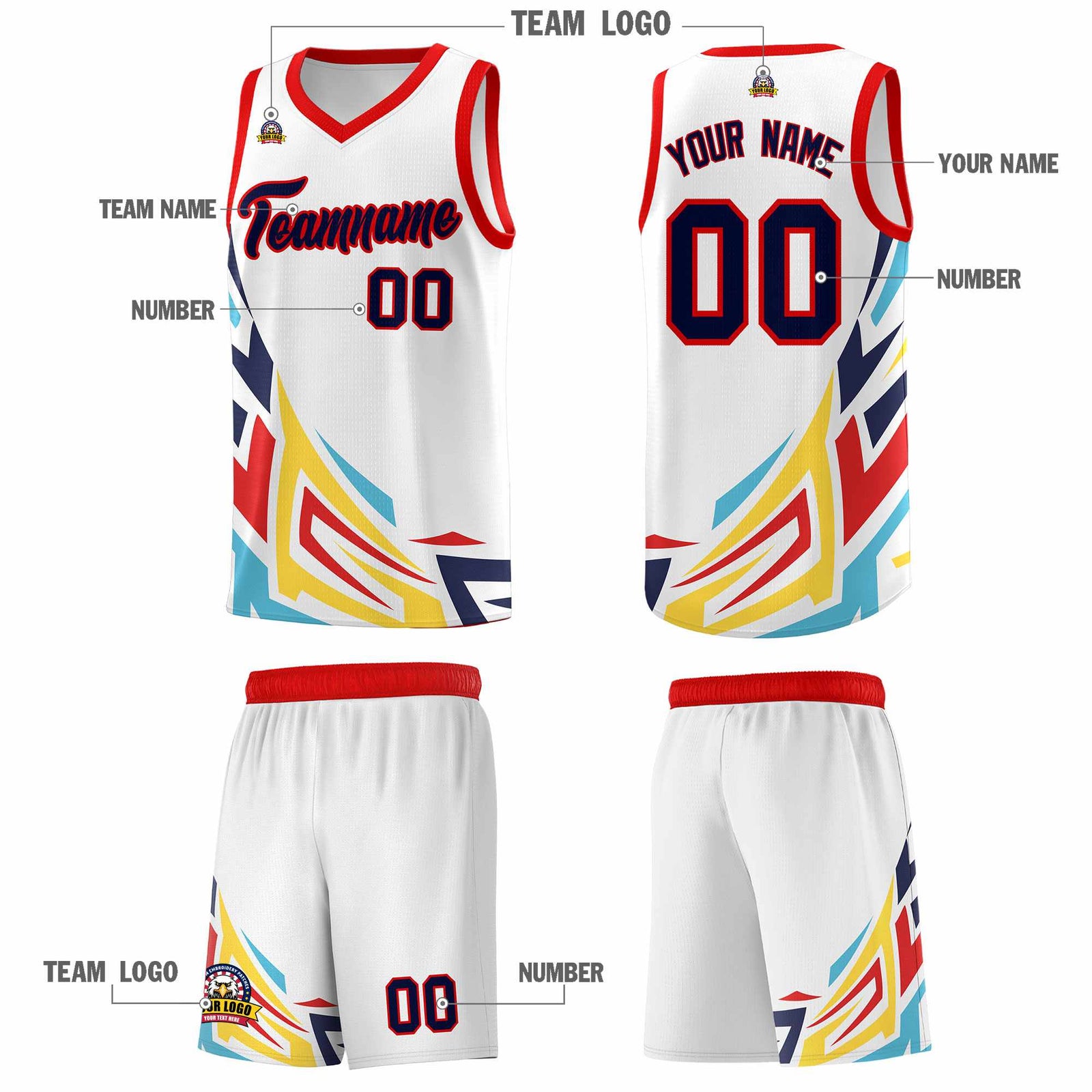 Custom White Gradient Graffiti Pattern Sports Uniform Basketball Jersey