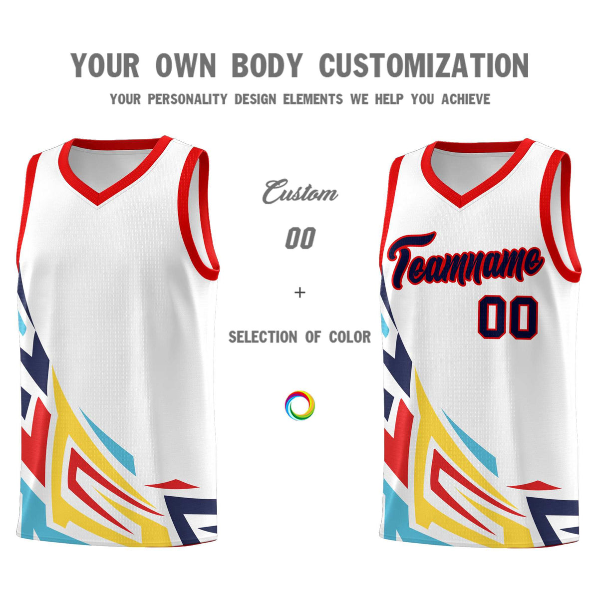 Custom White Gradient Graffiti Pattern Sports Uniform Basketball Jersey