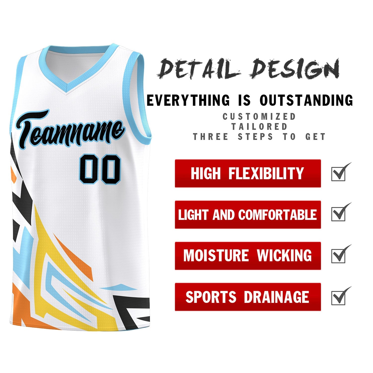 Custom White Gradient Graffiti Pattern Sports Uniform Basketball Jersey
