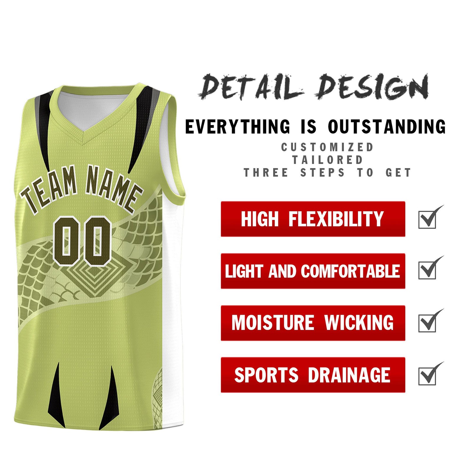 Custom Champagne White Snake Scale Venomous Fang for Clubs Graffiti Pattern Basketball Suit Jersey