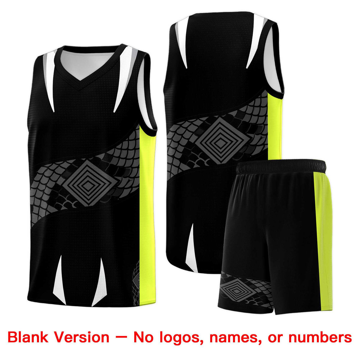 Custom White Black Snake Scale Venomous Fang for Leagues Graffiti Pattern Basketball Suit Jersey