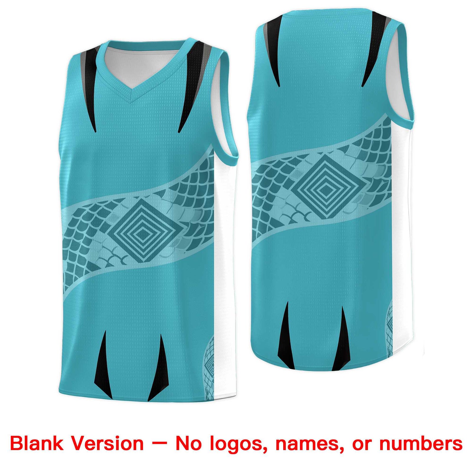 Custom White Black Snake Scale Venomous Fang for Leagues Graffiti Pattern Basketball Suit Jersey