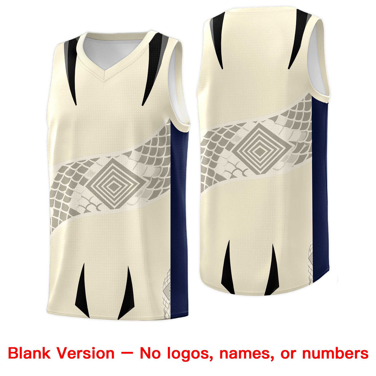 Custom White Black Snake Scale Venomous Fang for Leagues Graffiti Pattern Basketball Suit Jersey