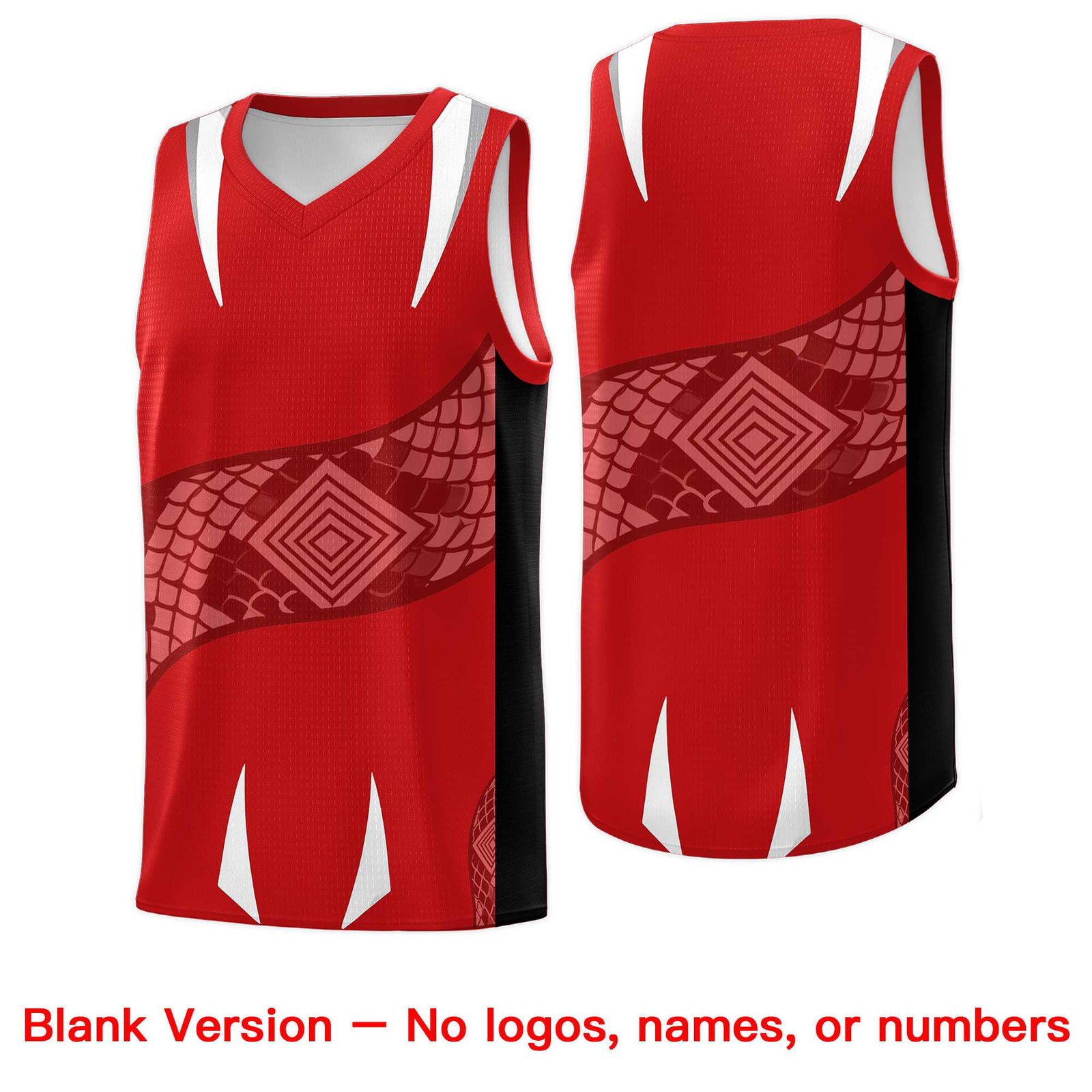 Custom White Black Snake Scale Venomous Fang for Leagues Graffiti Pattern Basketball Suit Jersey