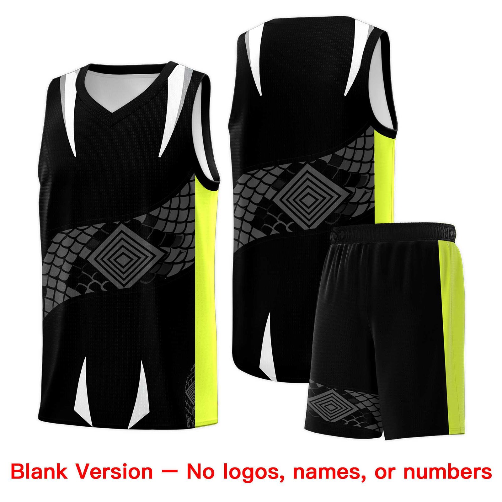 Custom White Black Snake Scale Venomous Fang for Leagues Graffiti Pattern Basketball Suit Jersey