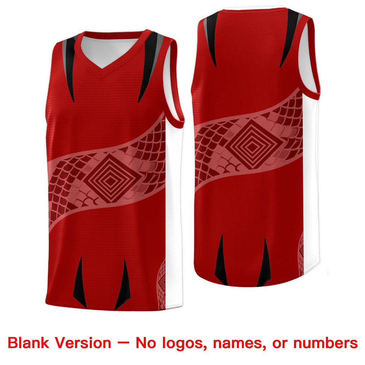 Custom White Black Snake Scale Venomous Fang for Leagues Graffiti Pattern Basketball Suit Jersey