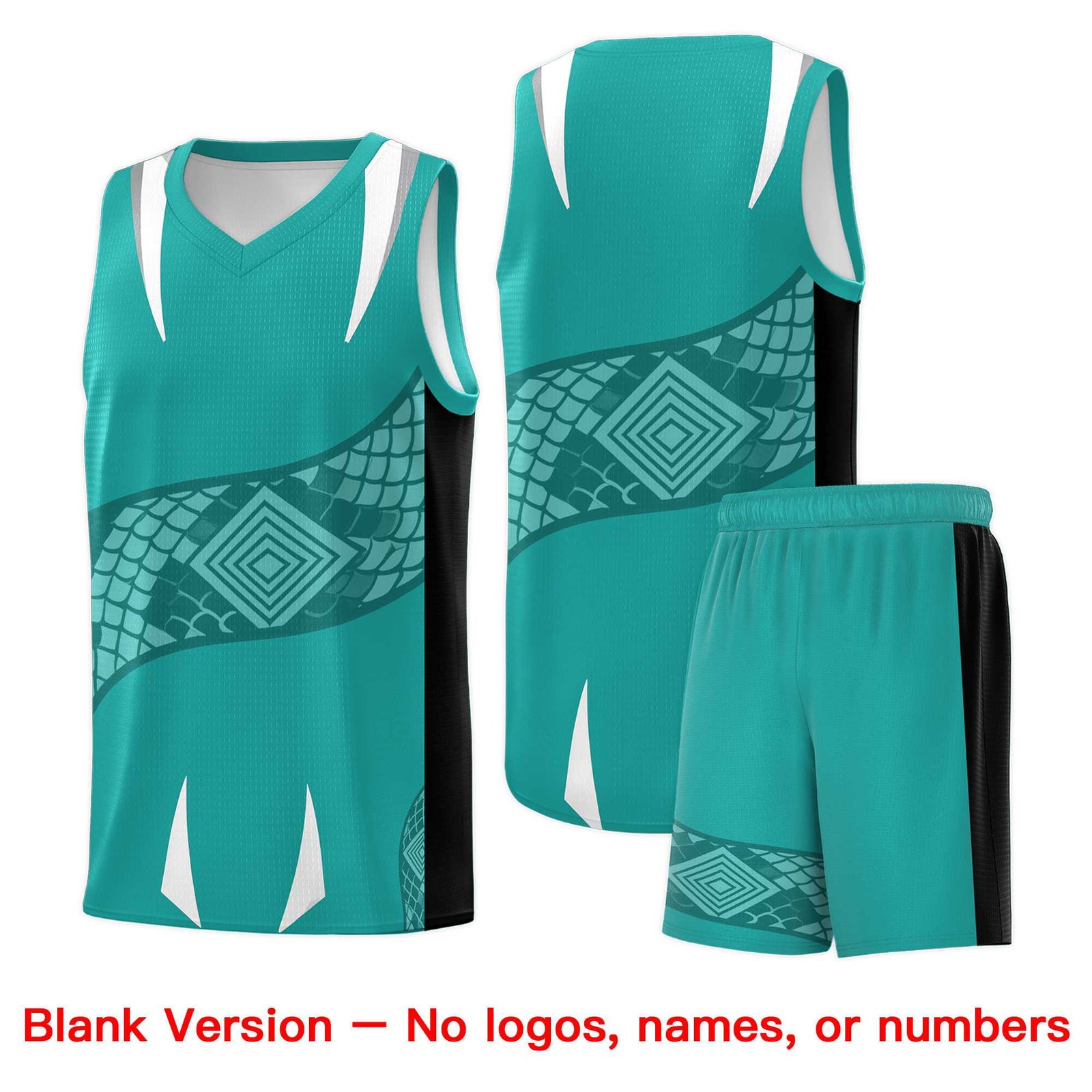 Custom White Black Snake Scale Venomous Fang for Leagues Graffiti Pattern Basketball Suit Jersey