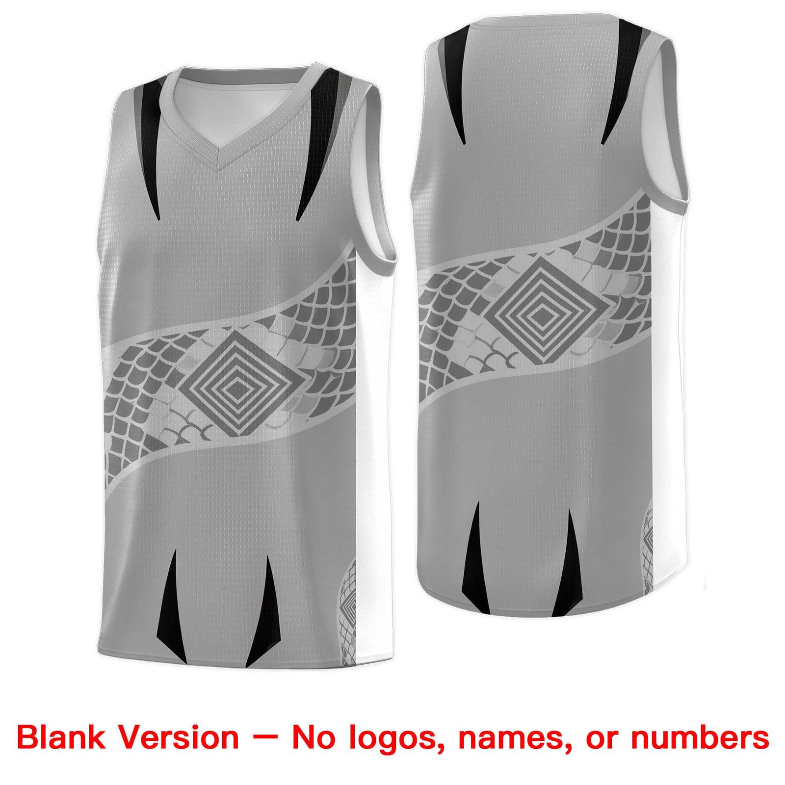 Custom White Black Snake Scale Venomous Fang for Leagues Graffiti Pattern Basketball Suit Jersey