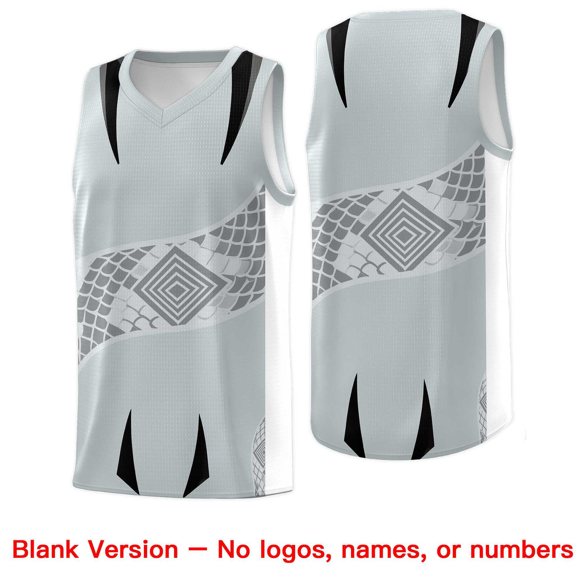 Custom White Black Snake Scale Venomous Fang for Leagues Graffiti Pattern Basketball Suit Jersey