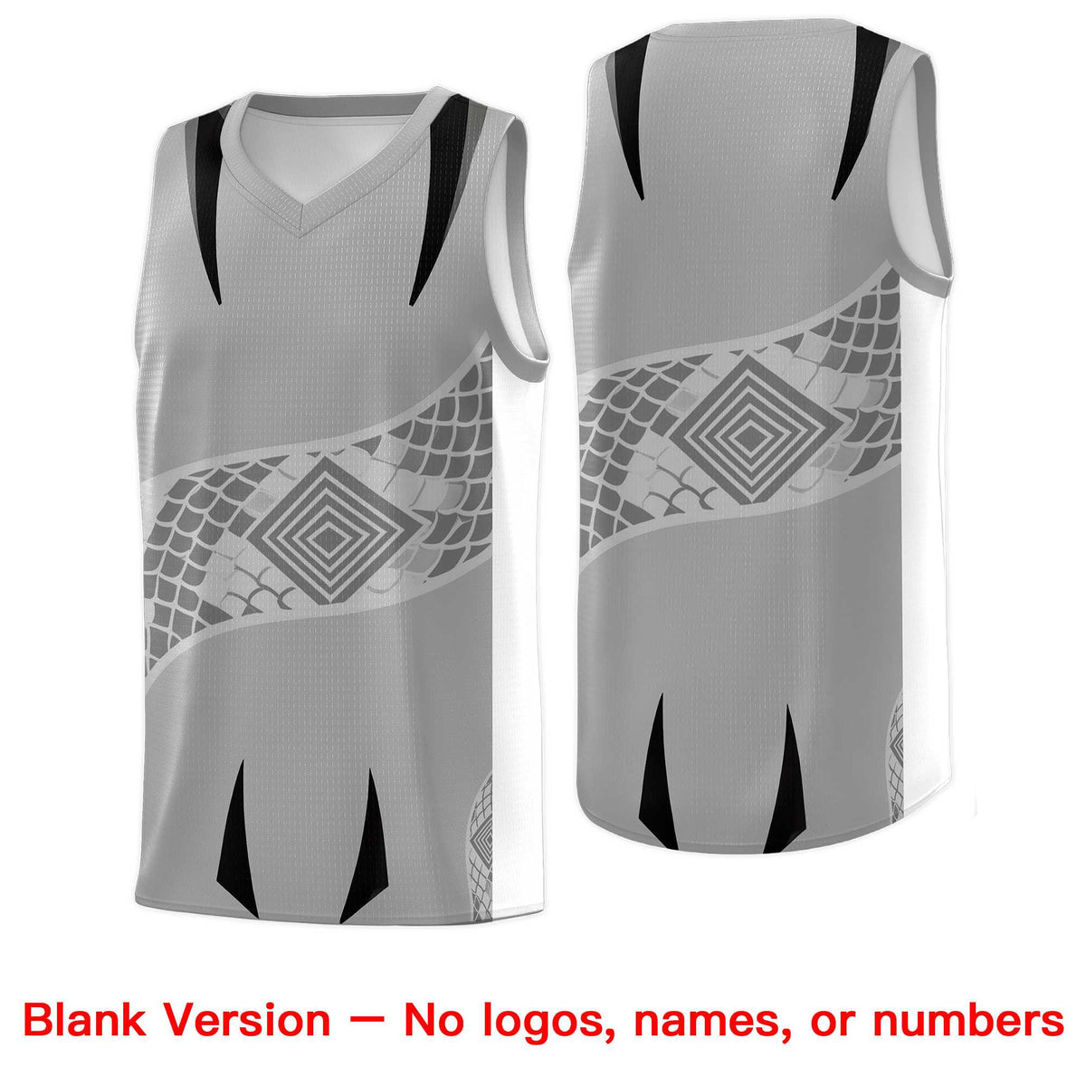 Custom White Black Snake Scale Venomous Fang for Leagues Graffiti Pattern Basketball Suit Jersey