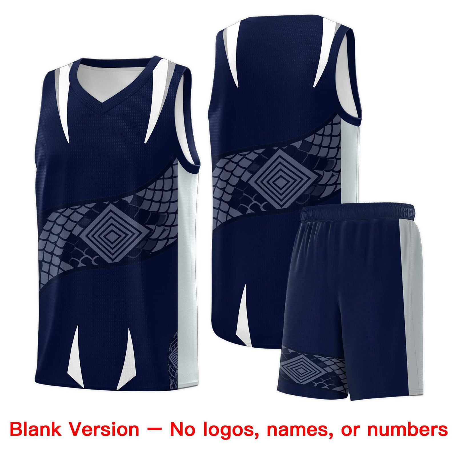 Custom White Black Snake Scale Venomous Fang for Leagues Graffiti Pattern Basketball Suit Jersey