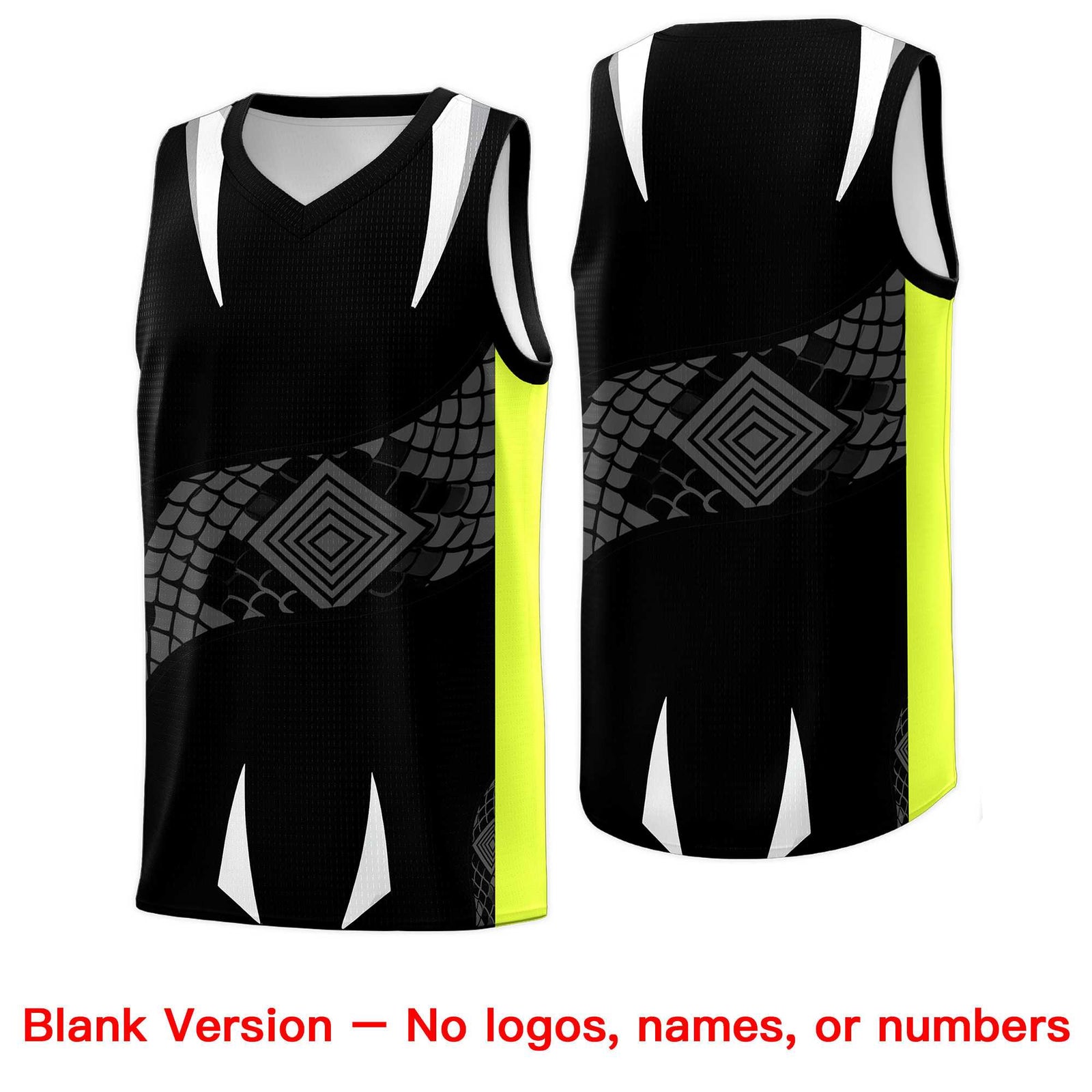 Custom White Black Snake Scale Venomous Fang for Leagues Graffiti Pattern Basketball Suit Jersey