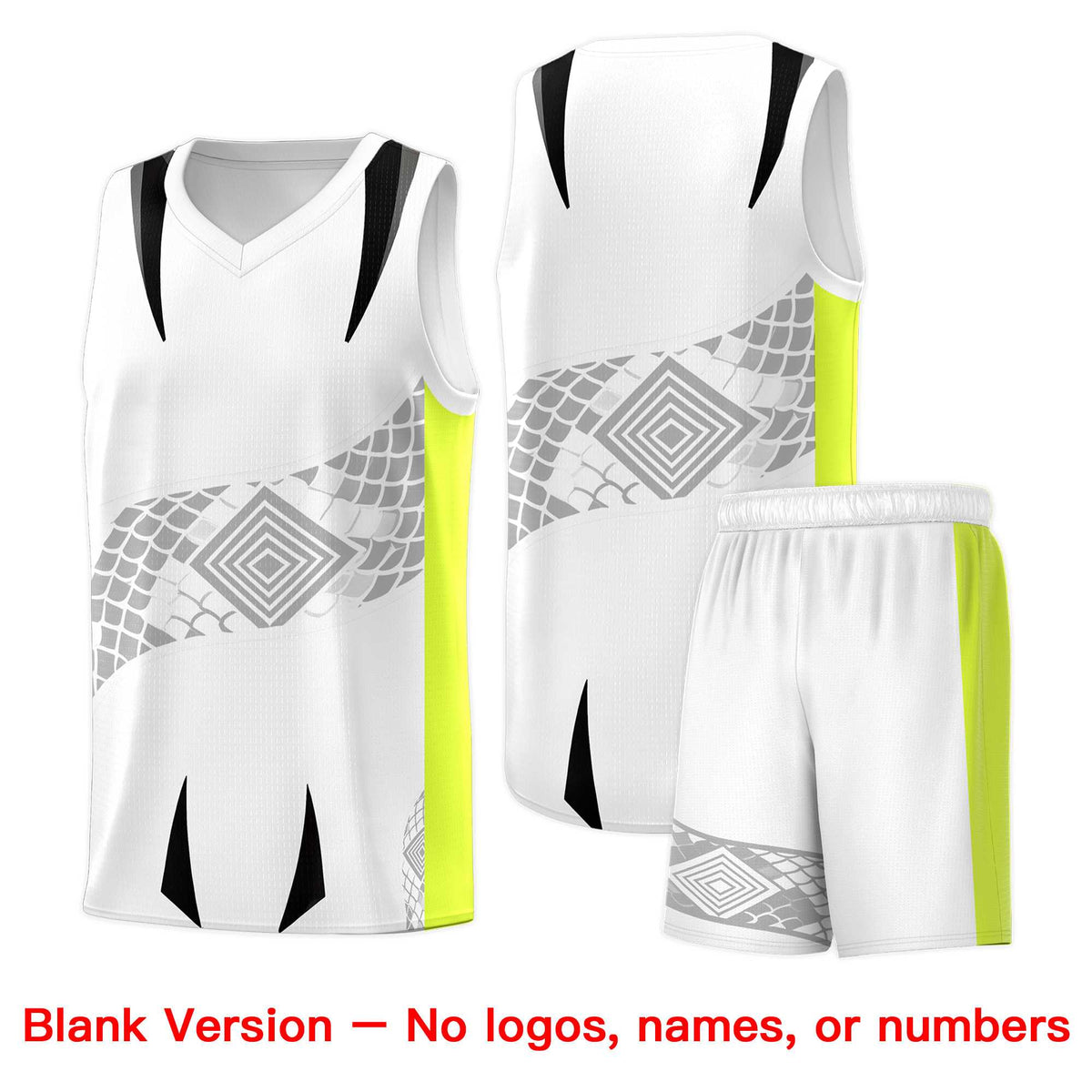 Custom White Black Snake Scale Venomous Fang for Leagues Graffiti Pattern Basketball Suit Jersey