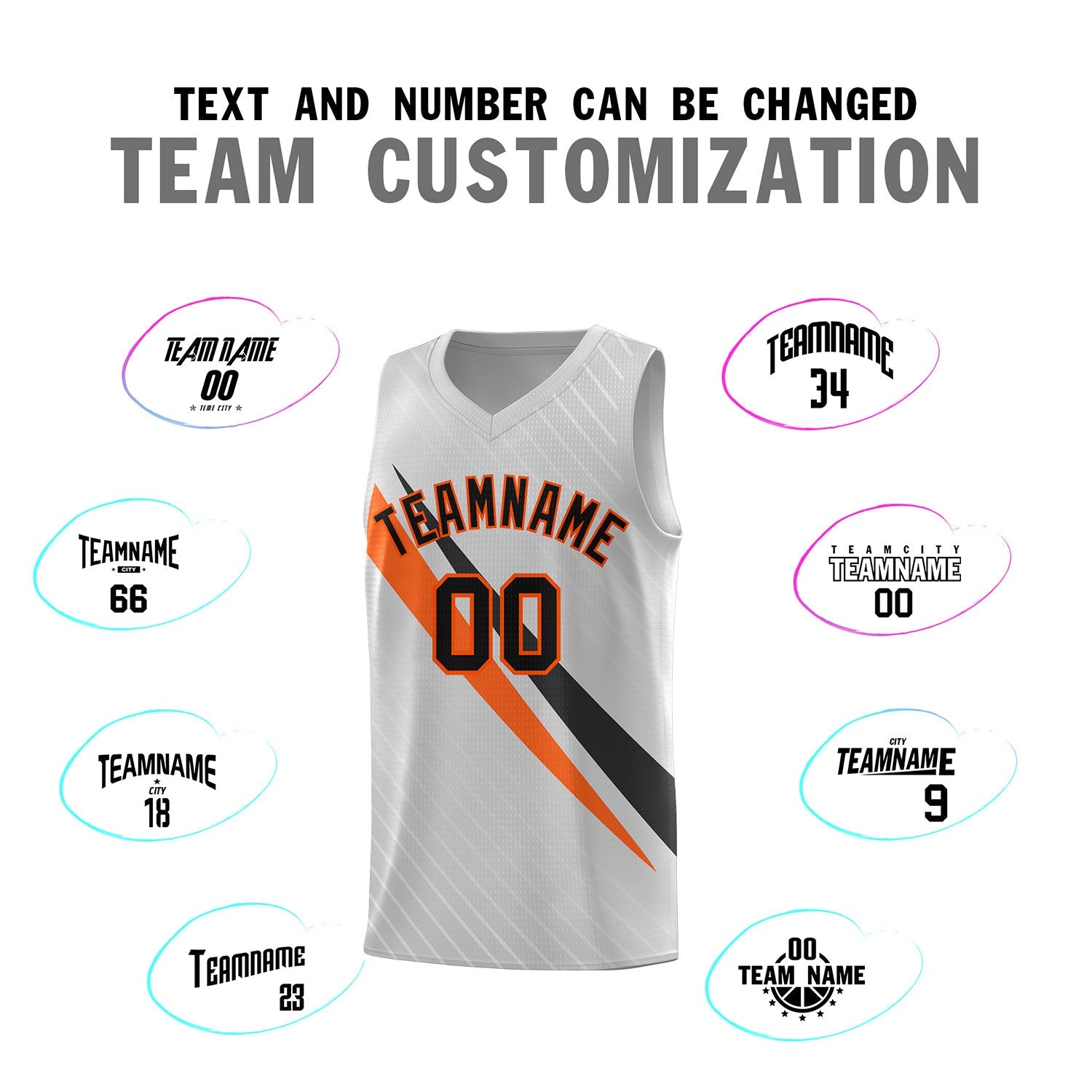Custom Gray Diagonal Pinstripe Pattern Color Block Sports Uniform Basketball Jersey