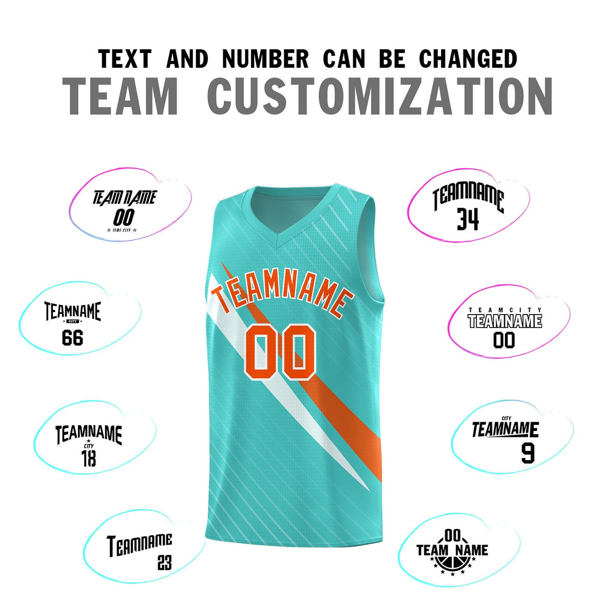 Custom Bright Green Diagonal Pinstripe Pattern Color Block Sports Uniform Basketball Jersey