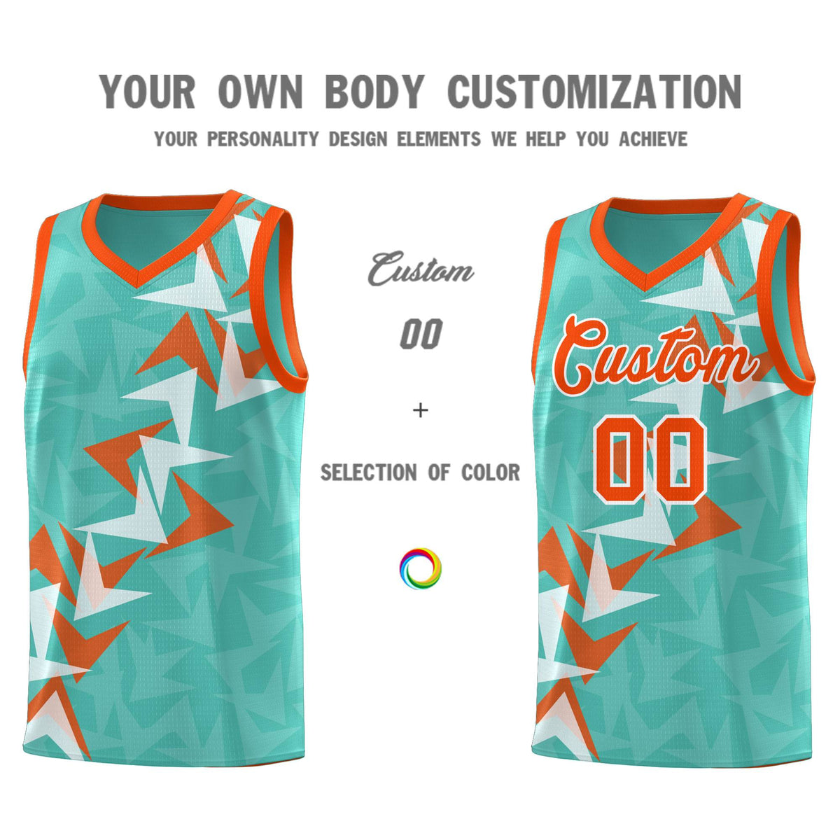 Custom Bright Green Boomerang Pattern Sets Basketball Jersey
