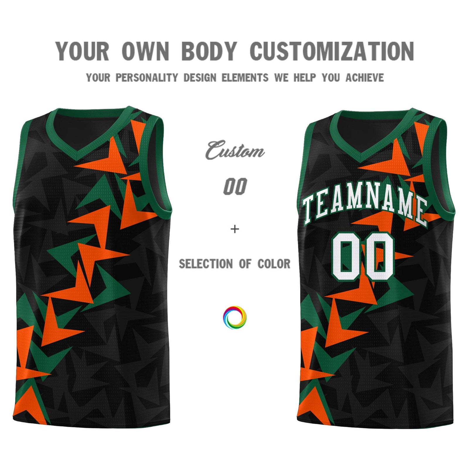 Custom Black Boomerang Pattern Sets Basketball Jersey