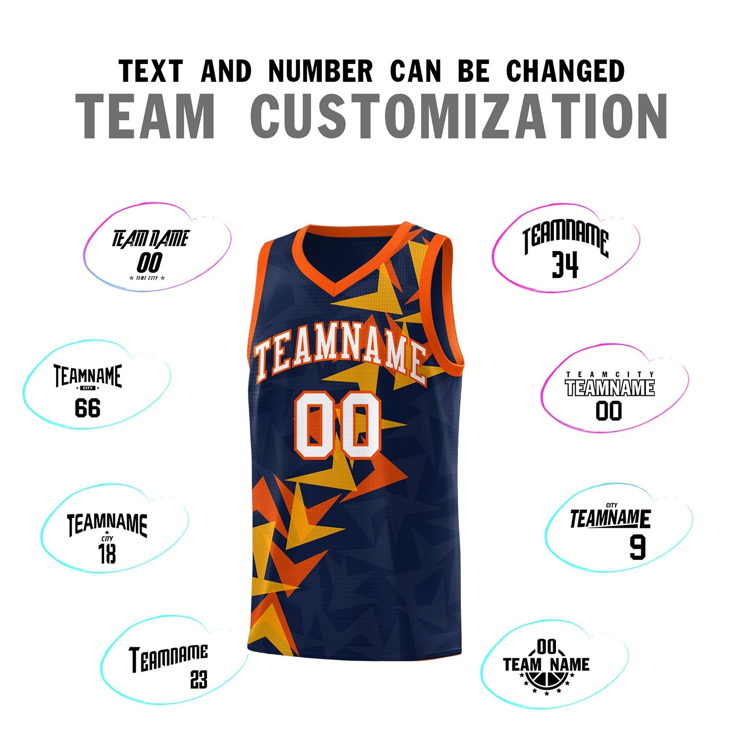 Custom Navy Boomerang Pattern Sets Basketball Jersey