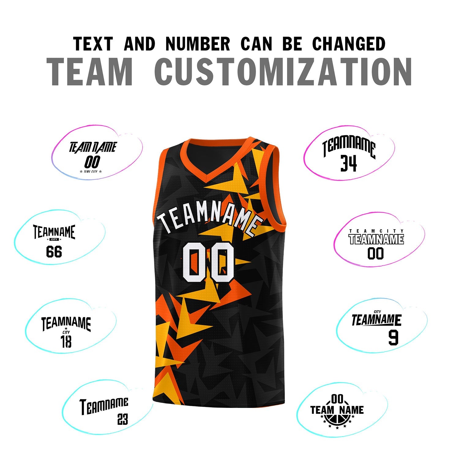 Custom Black Boomerang Pattern Sets Basketball Jersey
