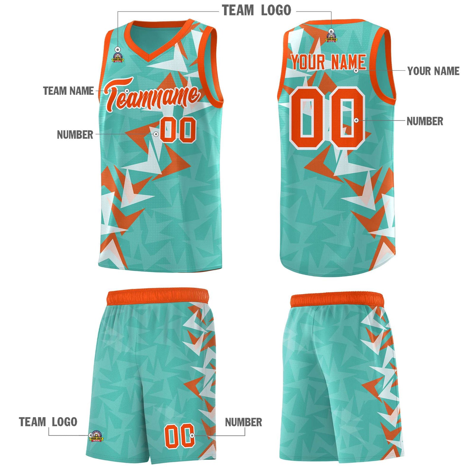 Custom Bright Green Boomerang Pattern Sets Basketball Jersey