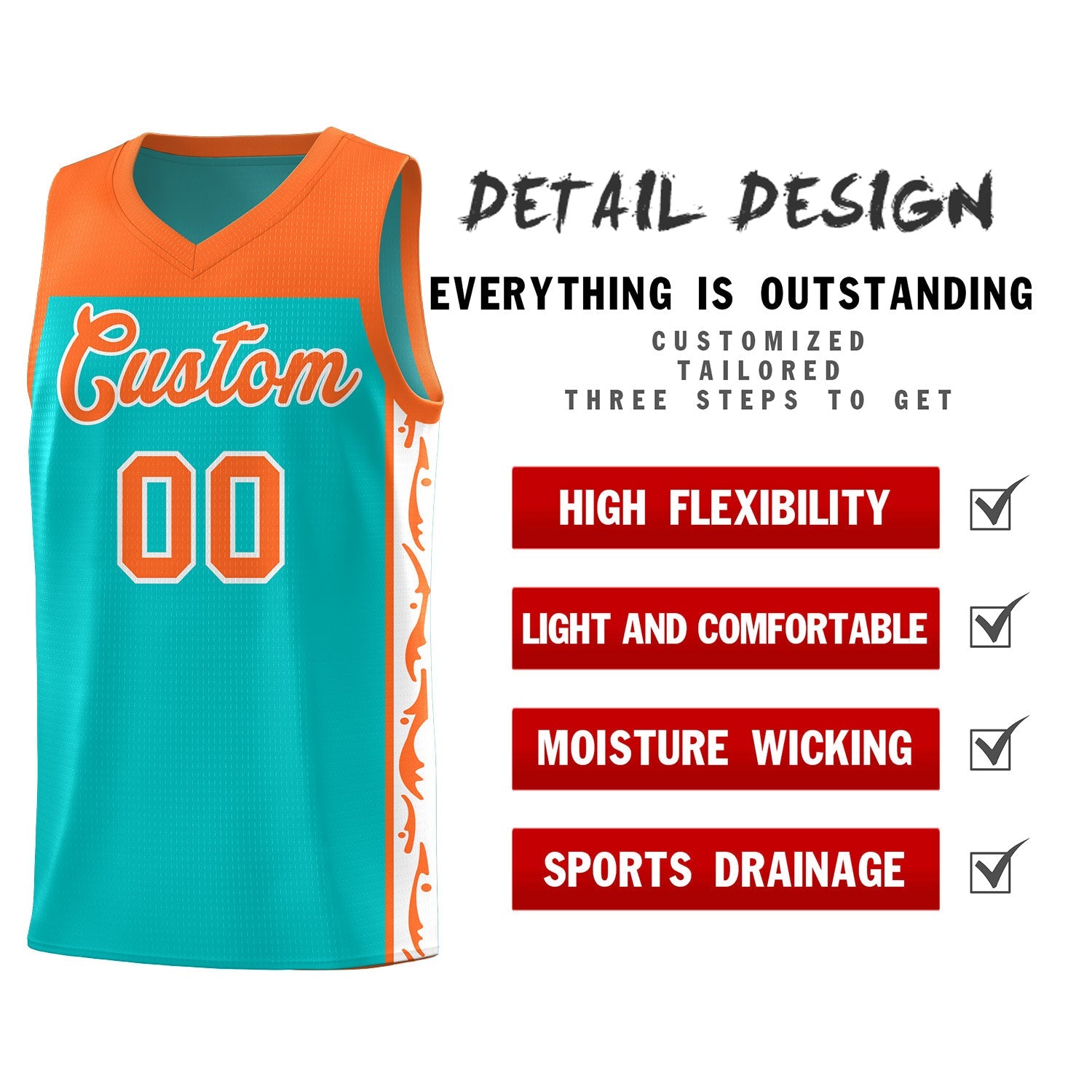 Custom Bright Green Side Pattern Sports Uniform Basketball Jersey