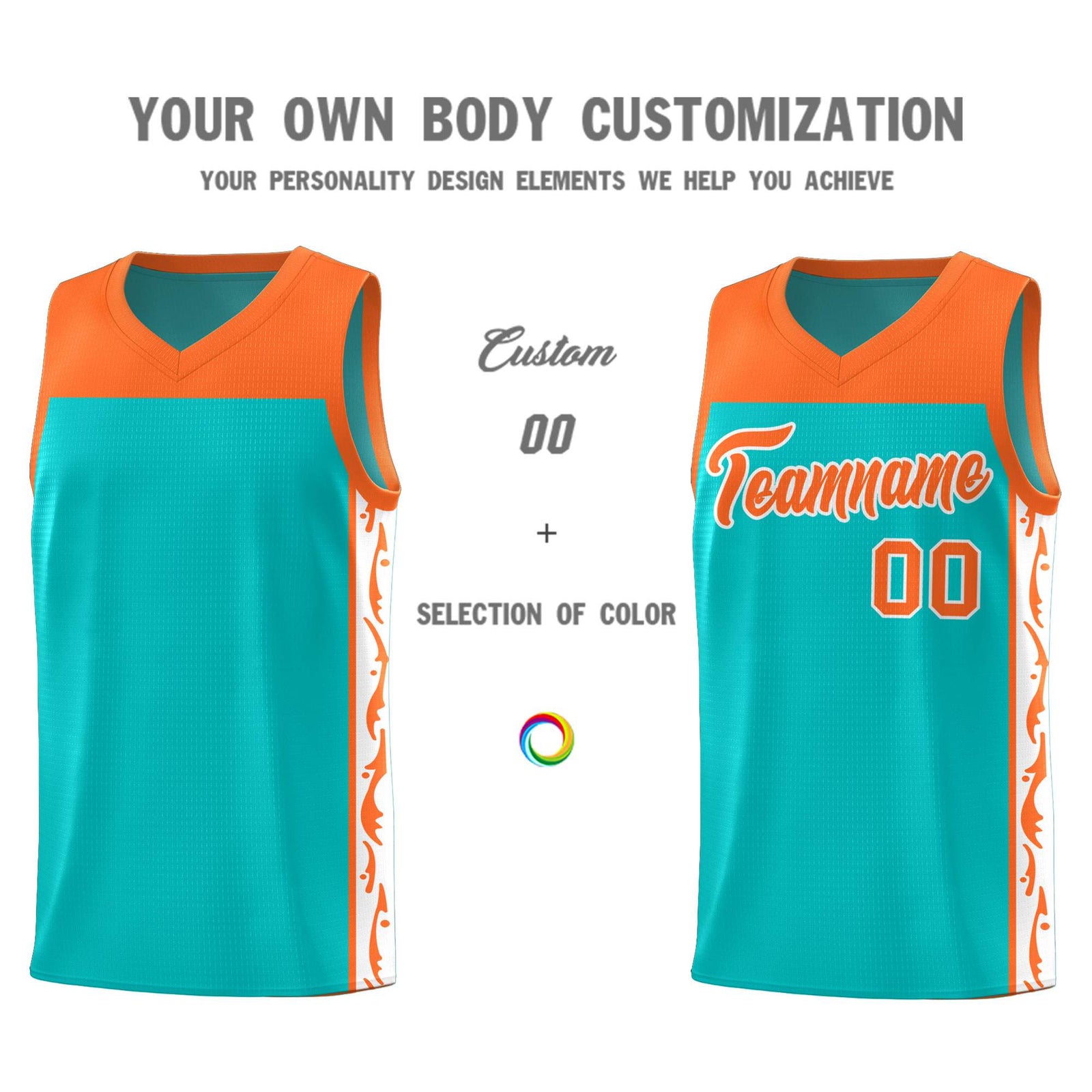 Custom Bright Green Side Pattern Sports Uniform Basketball Jersey