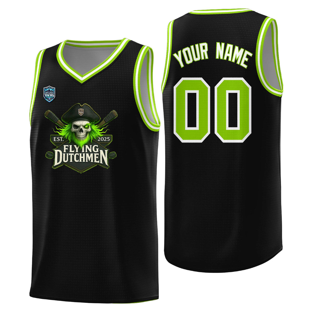 VVHL Black S7-flying-Dutchmen-1 Tops Basketball Jersey