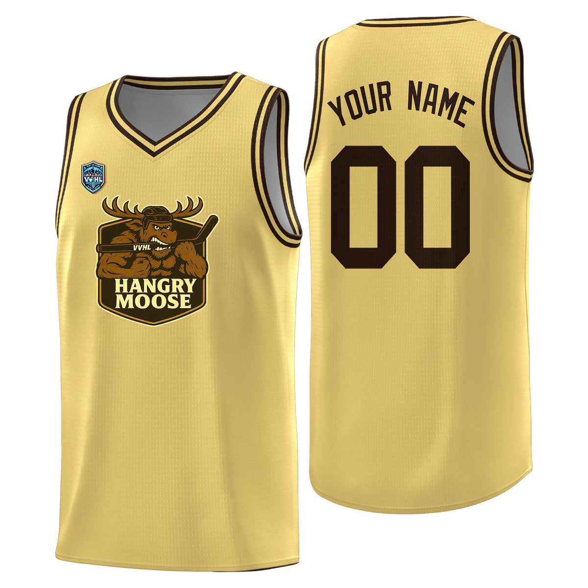 VVHL Khaki S7-HANGRY-MOOSE Tops Basketball Jersey