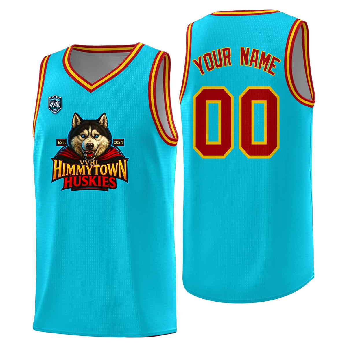 VVHL Sky Blue S7-Himmytown-huskies-2 Tops Basketball Jersey