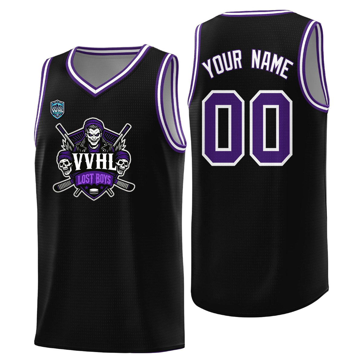 VVHL Black S7-lost-boys-1 Tops Basketball Jersey