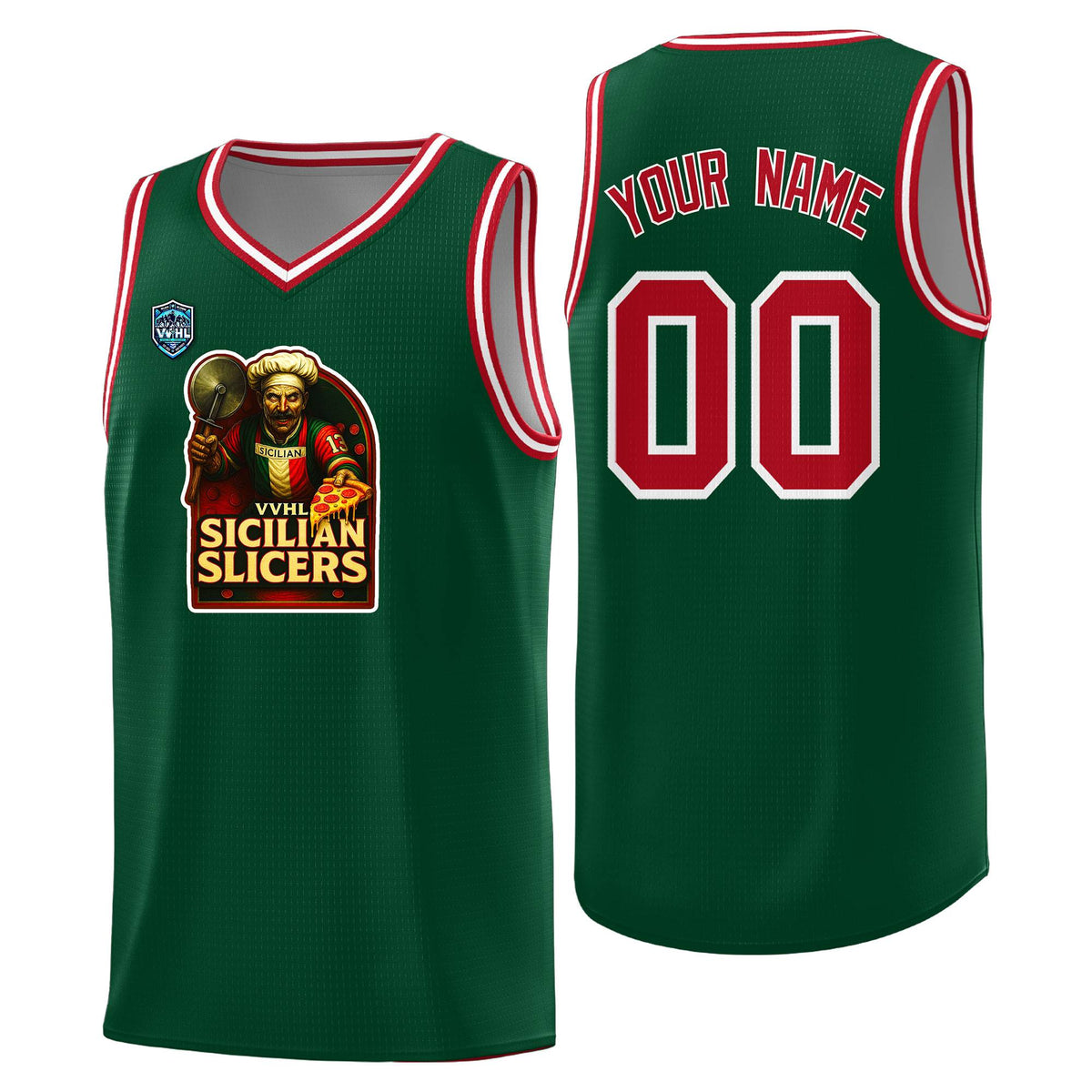 VVHL Green S7-Sicilian-Slicers-1 Tops Basketball Jersey