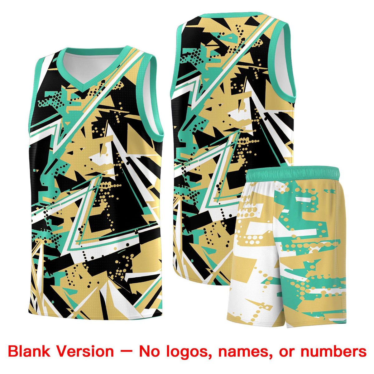 Custom Youth Basketball Jerseys Old Gold Bright Green Abstract Graffiti Personalized Street Style Uniform