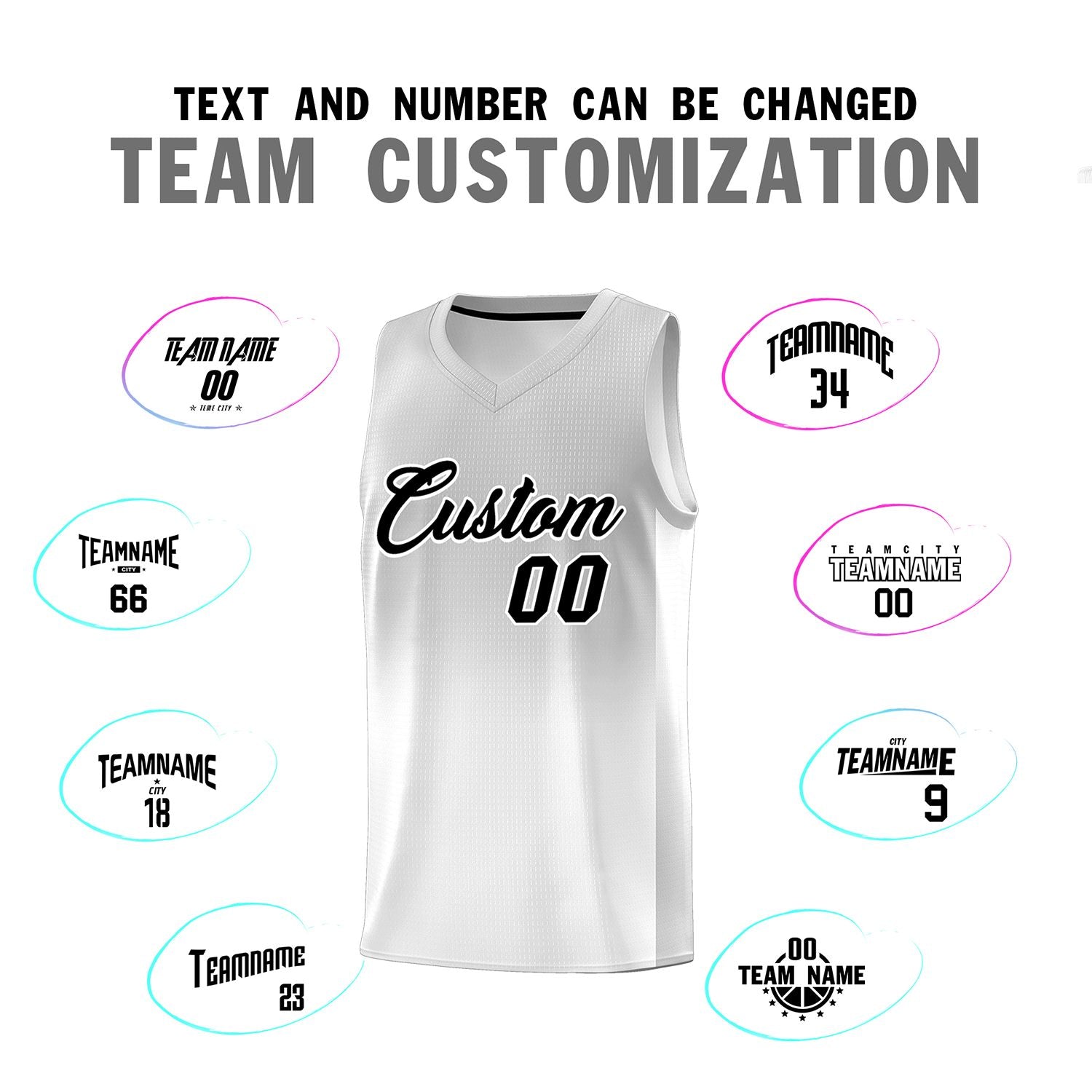 Custom Gray White Gradient Fashion Sets Sports Uniform Basketball Jersey