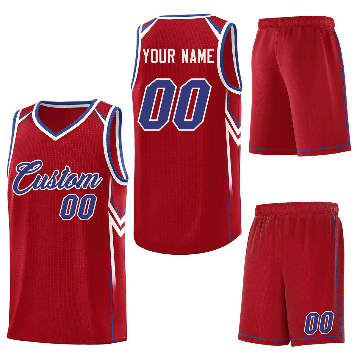 Custom Red Arrow Graffiti Pattern Sports Uniform Basketball Jersey