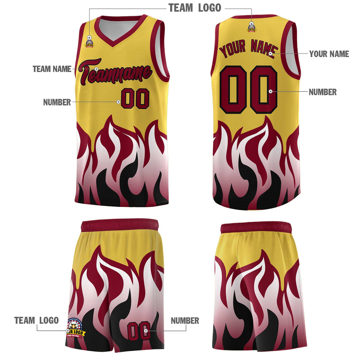 Custom Purple Crimson Hem Flame Pattern Fashion Sports Uniform Basketball jersey