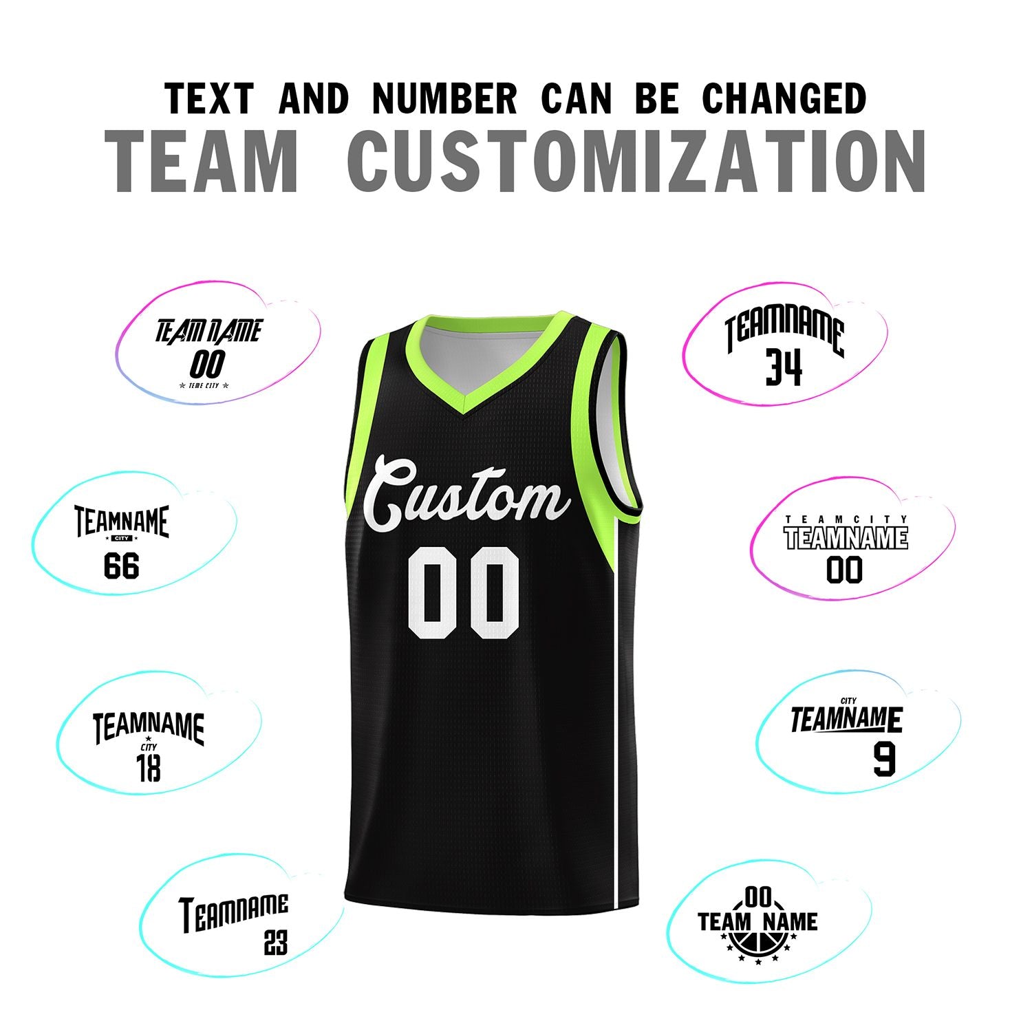 Custom Black White Sleeve Color Blocking Classic Sports Uniform Basketball Jersey