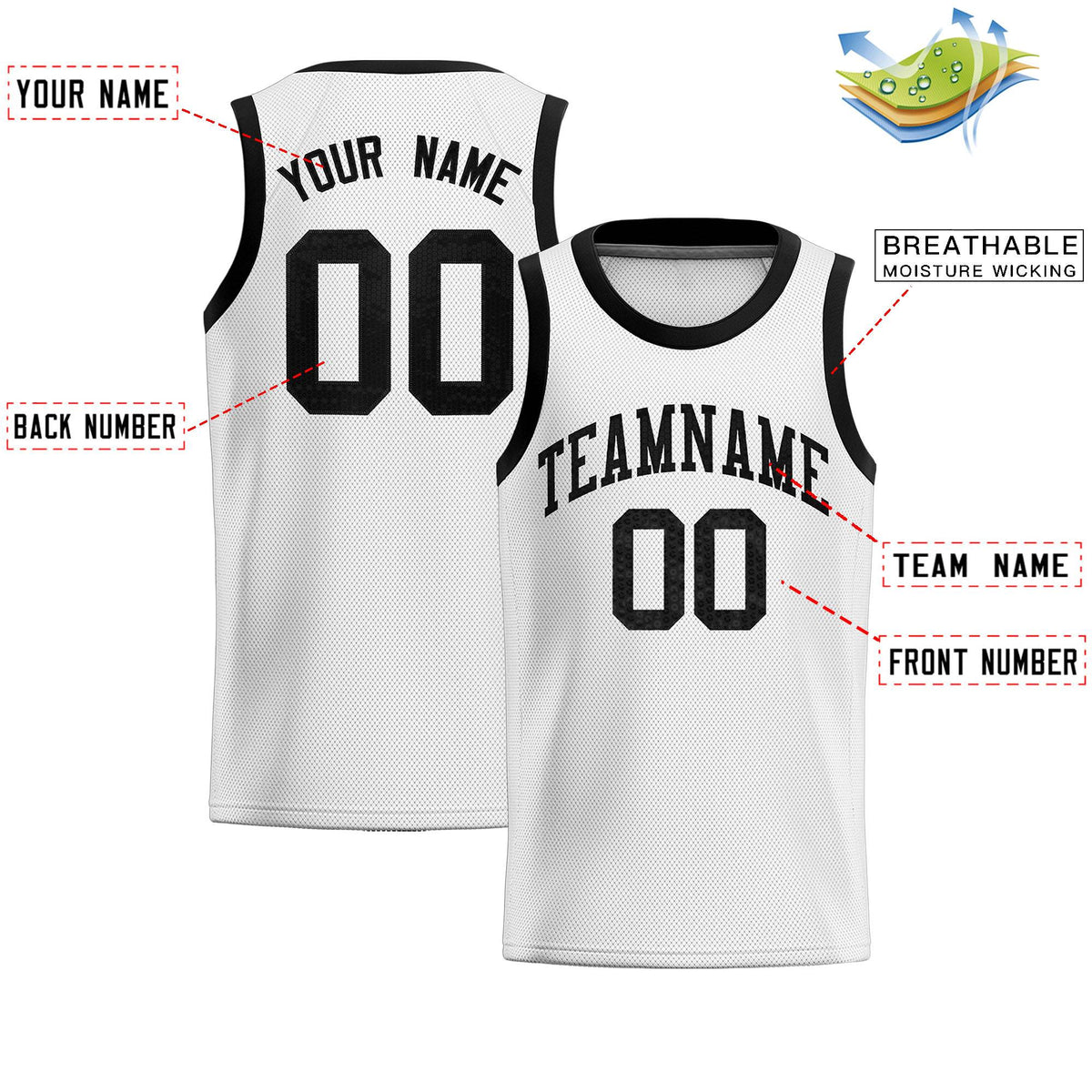 Custom White Sequined Tops Athletic Basketball Jersey
