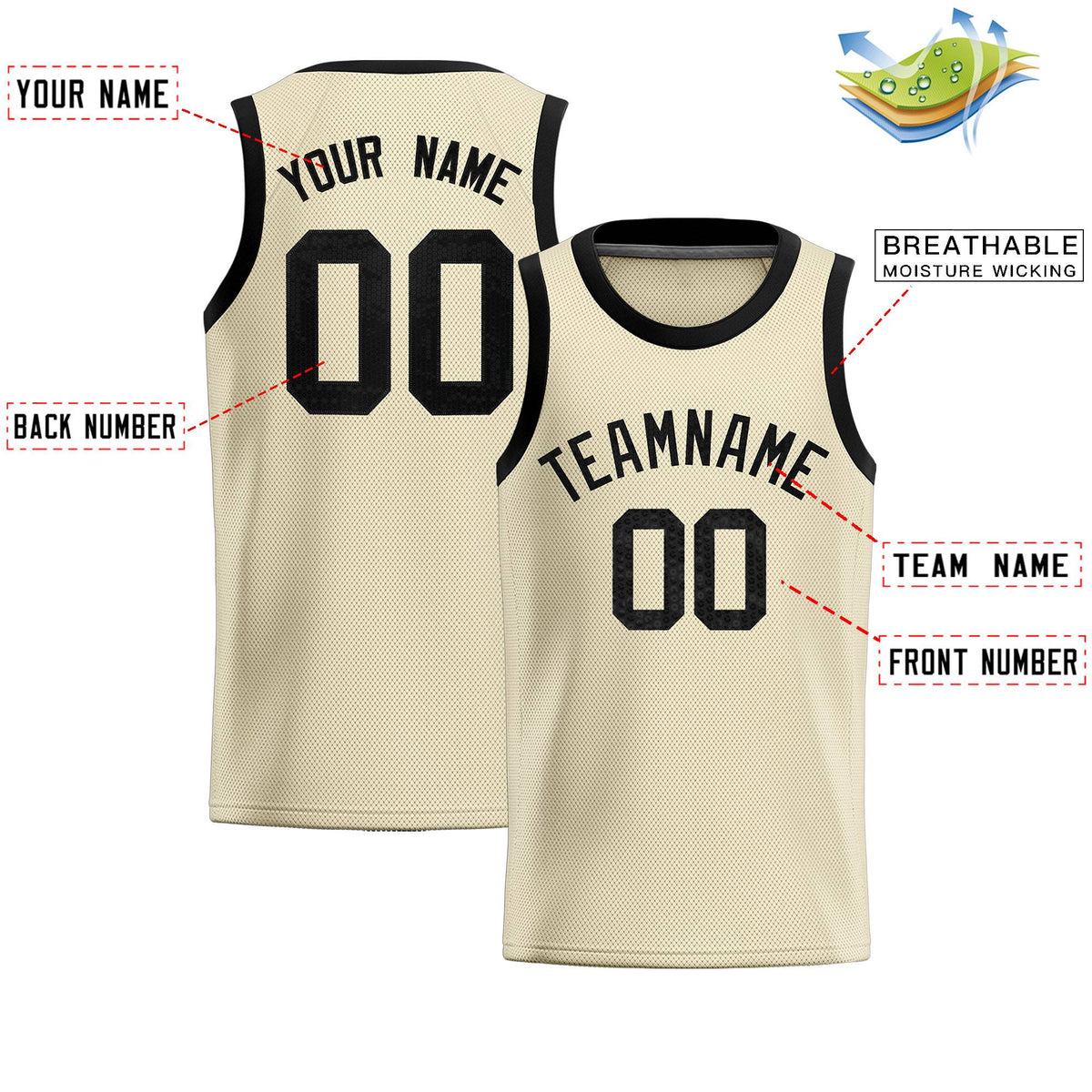 Custom Cream Sequined Tops Athletic Basketball Jersey