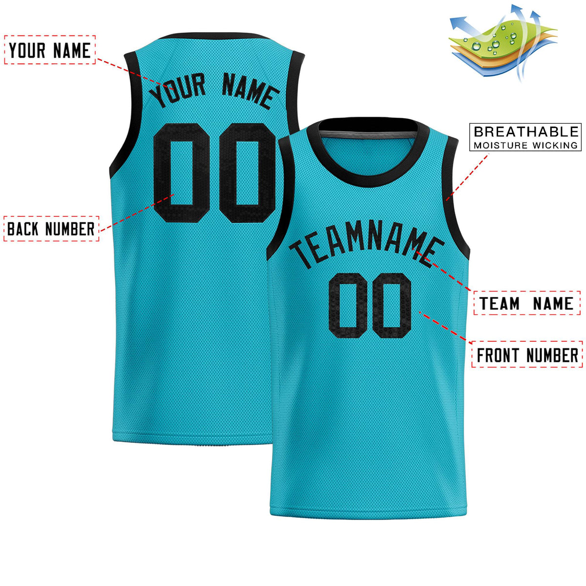 Custom Sky Blue Sequined Tops Athletic Basketball Jersey