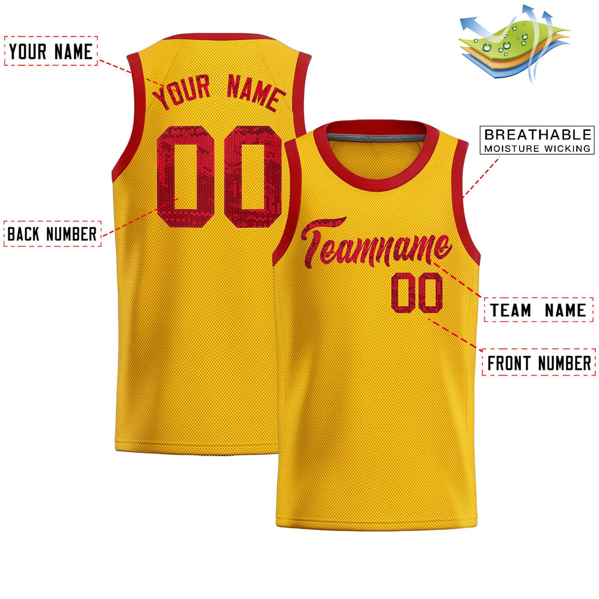 Custom Gold Sequined Tops Athletic Basketball Jersey