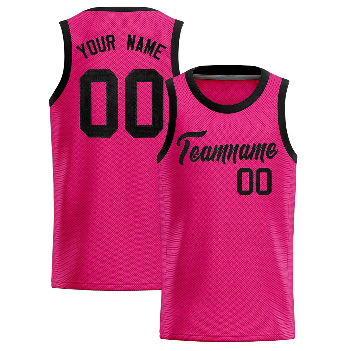 Custom Pink Sequined Tops Athletic Basketball Jersey
