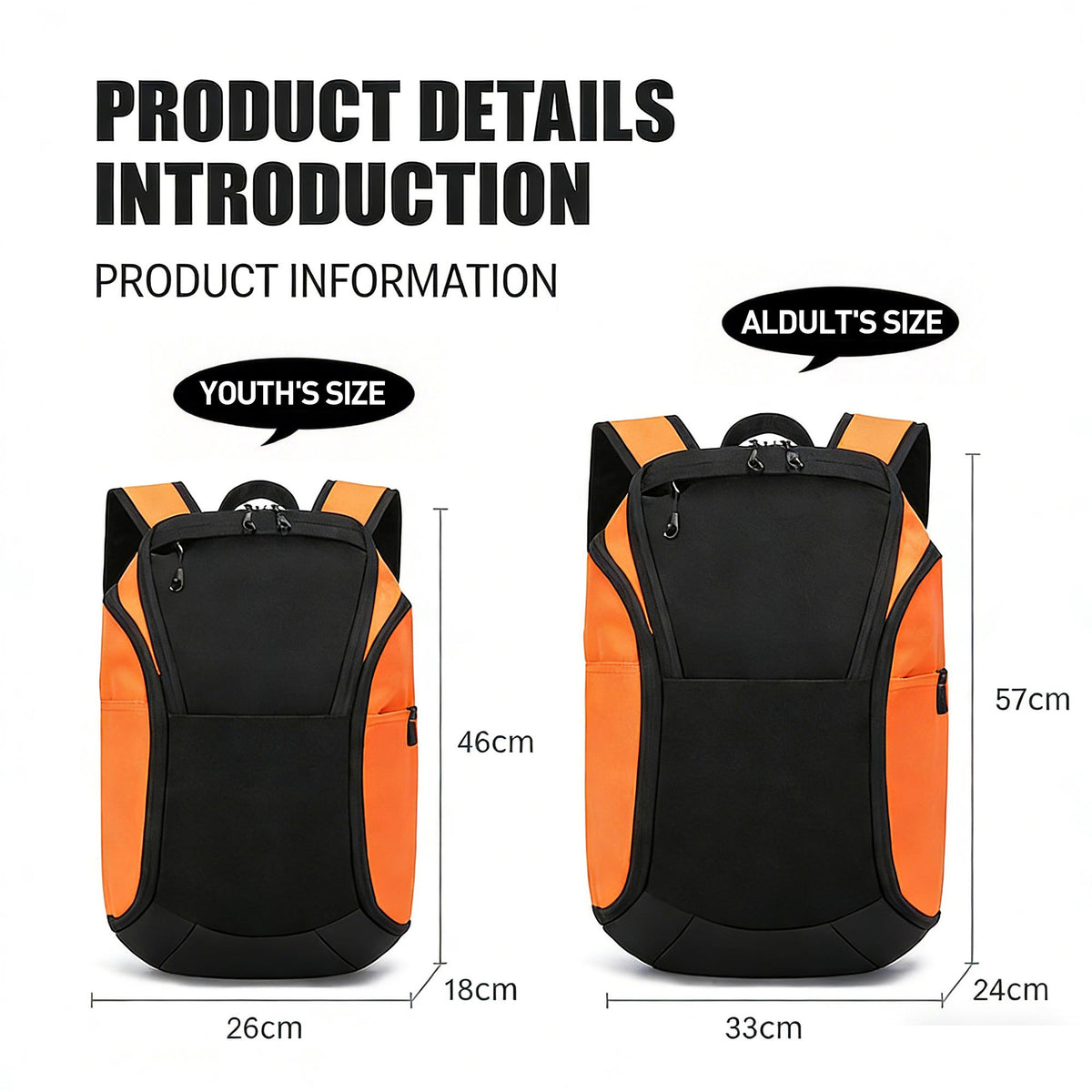 Custom Basketball Backpack – Sports Taraining Bag with Separate Ball Compartment &amp; Wet Dry Storage