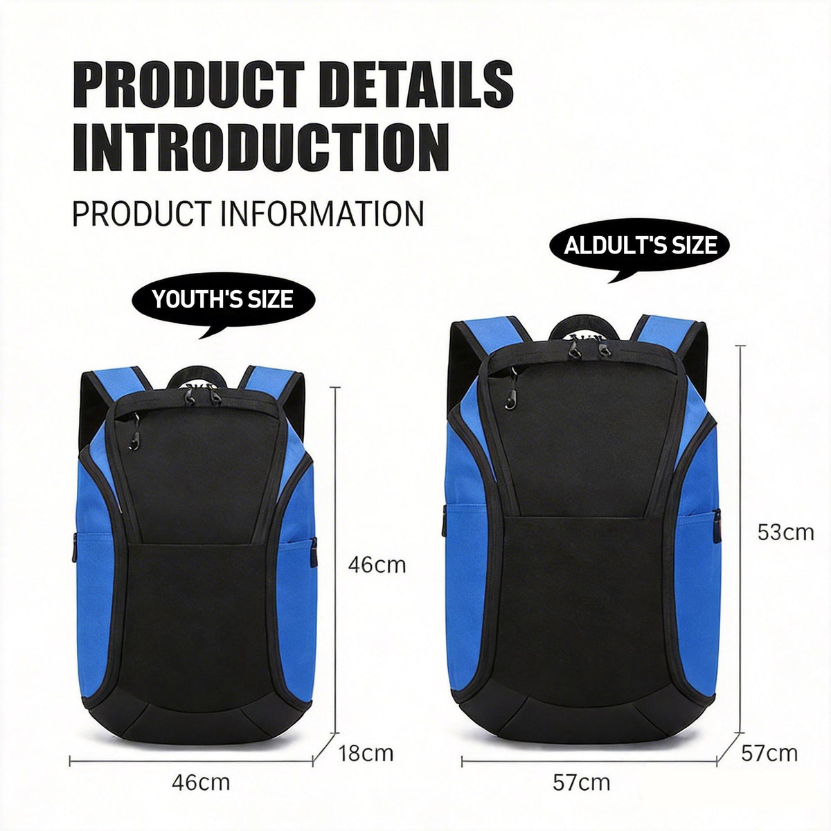 Custom Basketball Backpack – Sports Taraining Bag with Separate Ball Compartment &amp; Wet Dry Storage