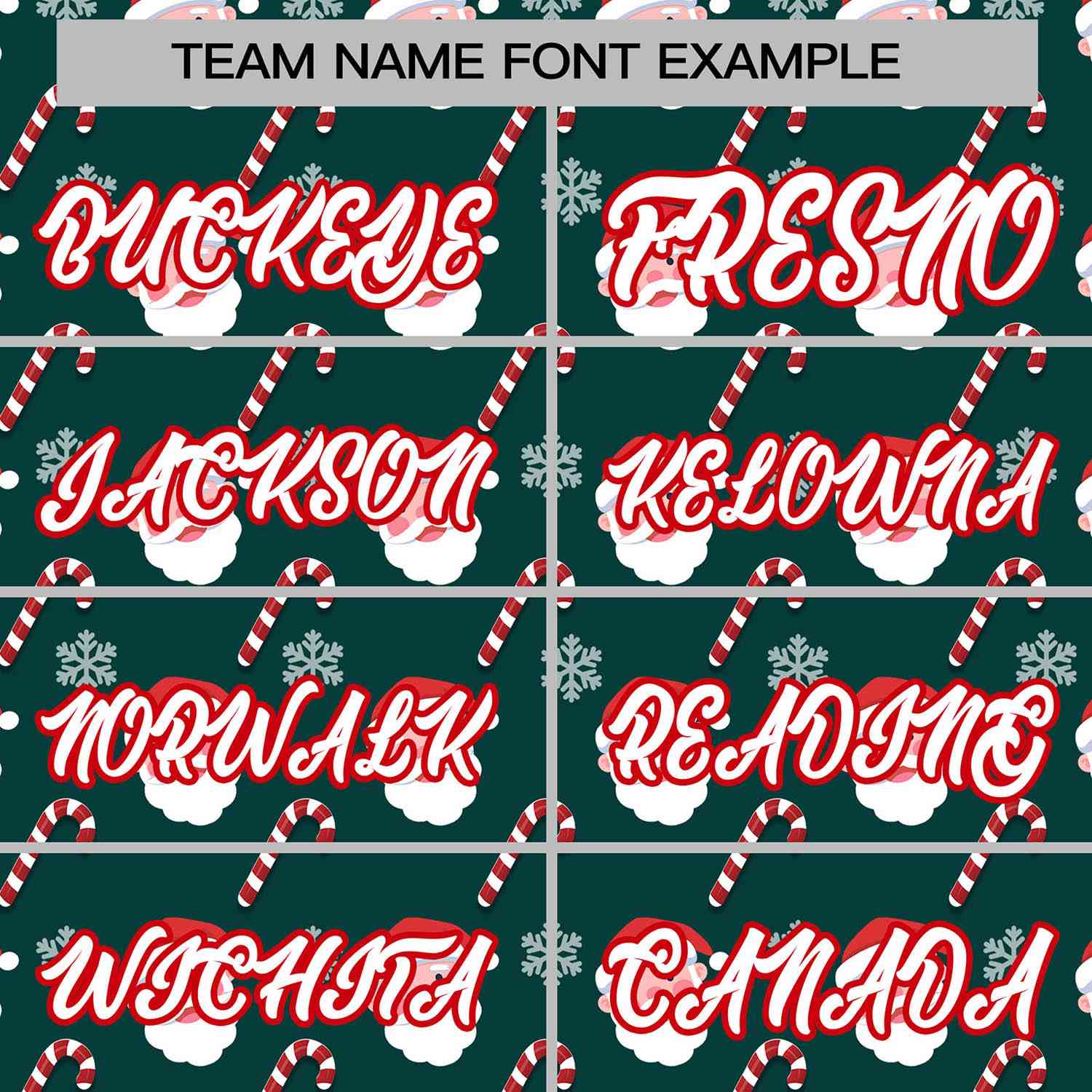 Custom Green White-Red Christmas Graffiti Pattern Authentic Baseball Jersey